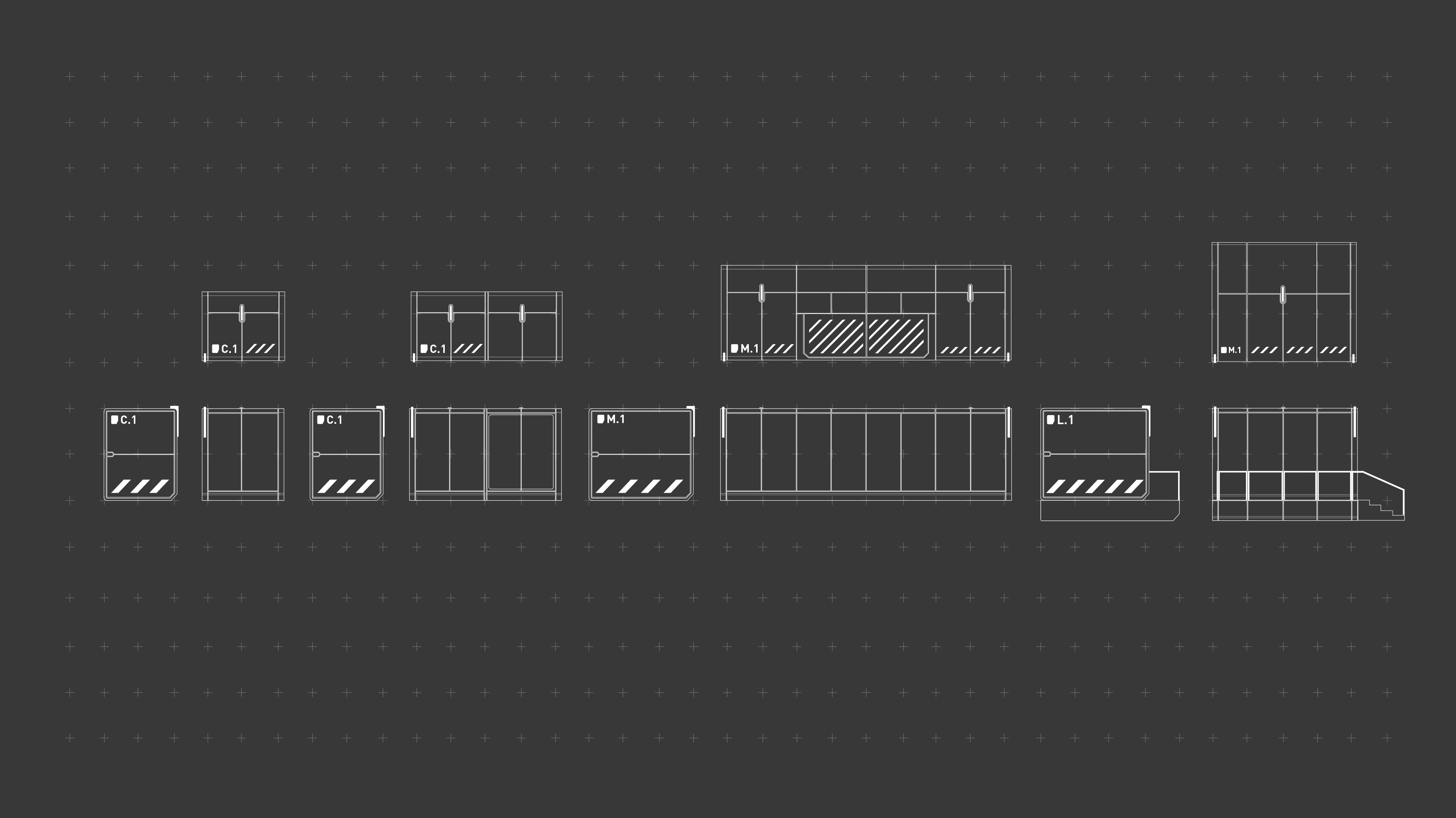 VADER Linedrawing Grid