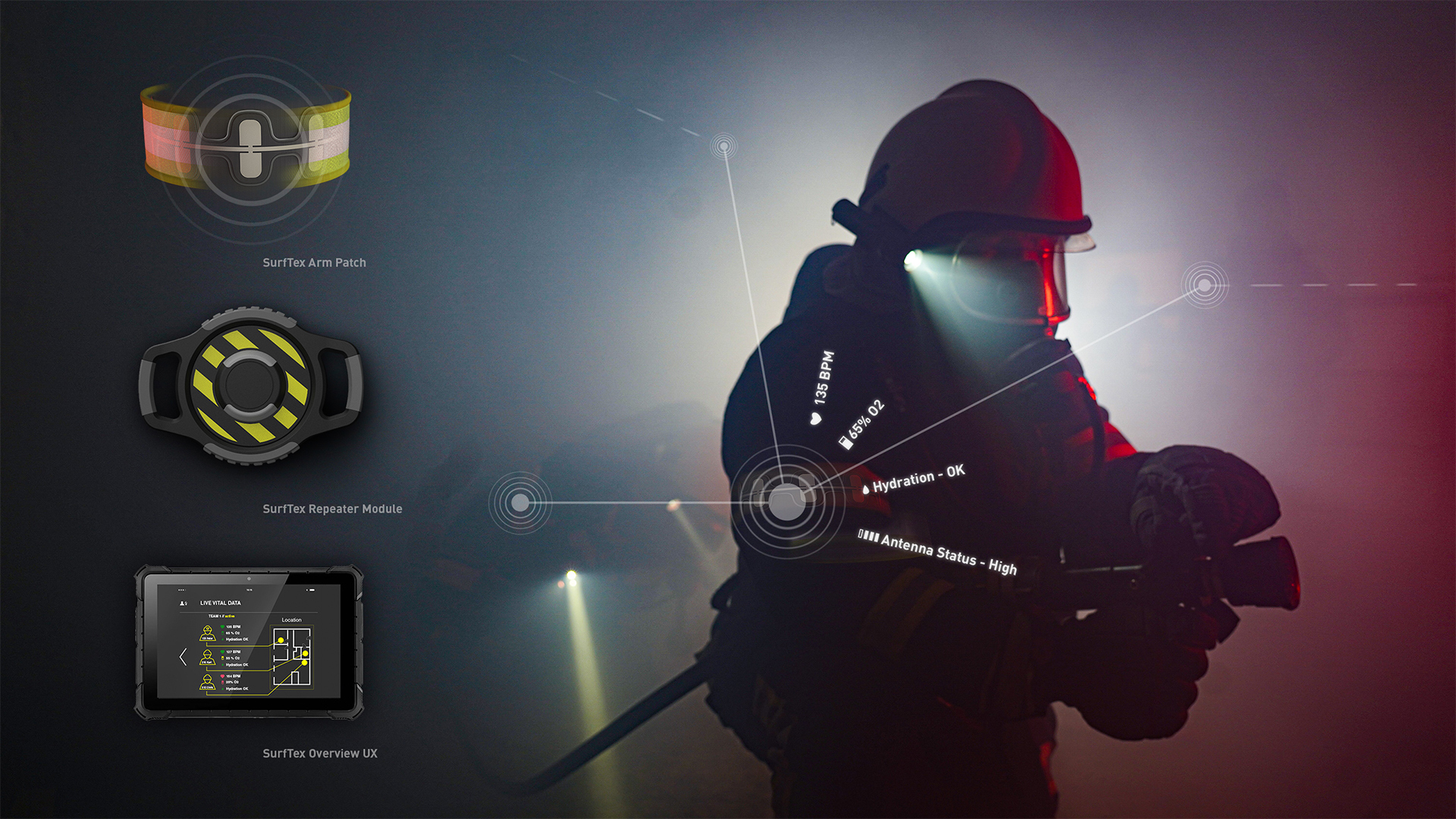 Smart Textile Firefighter Design Concept