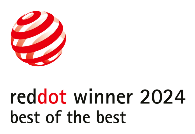 Red Dot Best of the Best 2024 logo — Busch-art linear by Busch-Jaeger