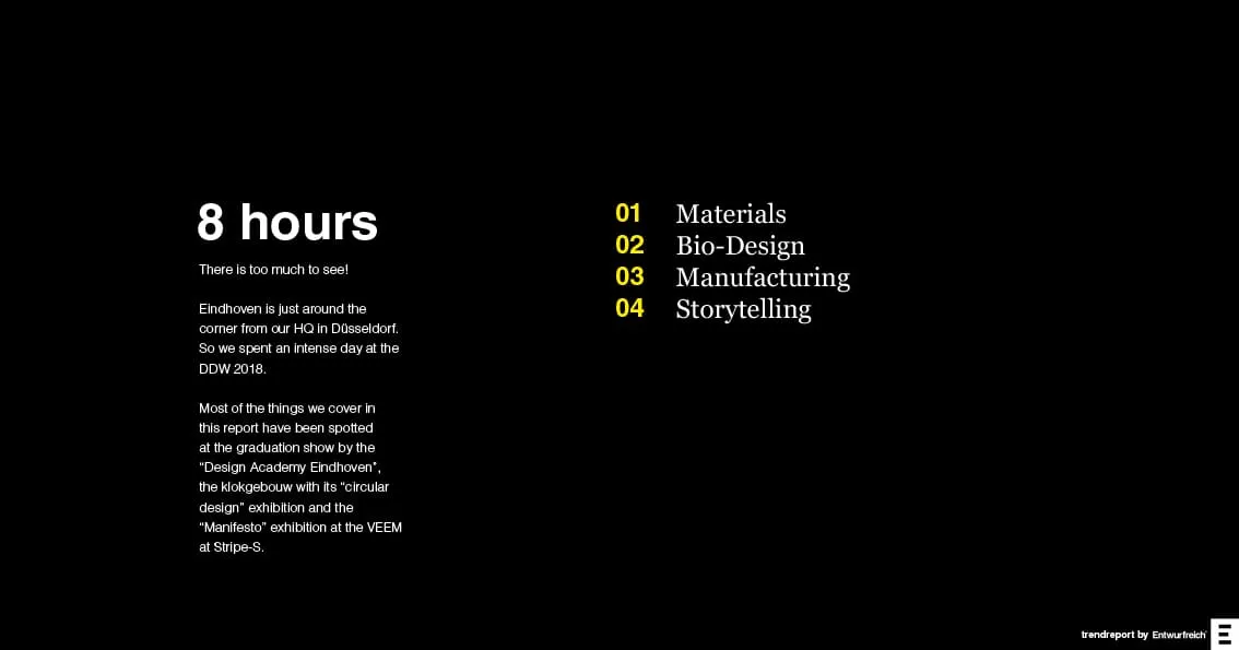 Trendreport ZOOM-IN Dutch Design Week 2018