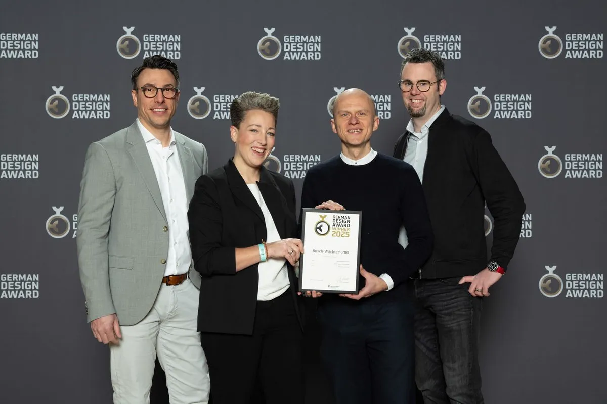 ENTWURFREICH wins GERMAN DESIGN AWARD 2025 for Busch-Wächter PRO