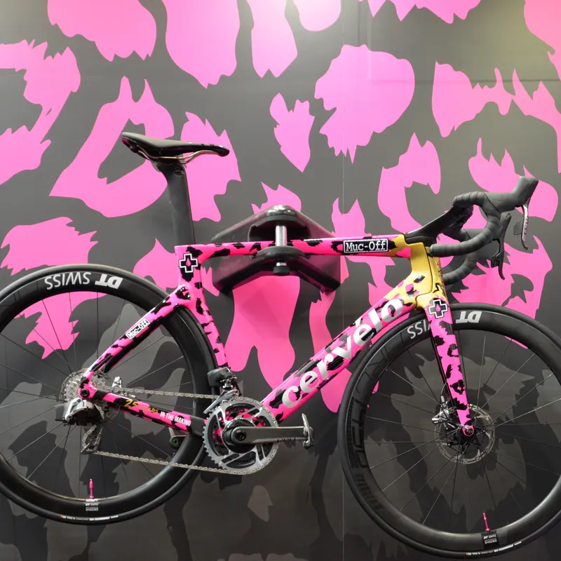 Nahaufnahme von E-Bike-Komponenten auf der Eurobike 2019 Messe in Friedrichshafen