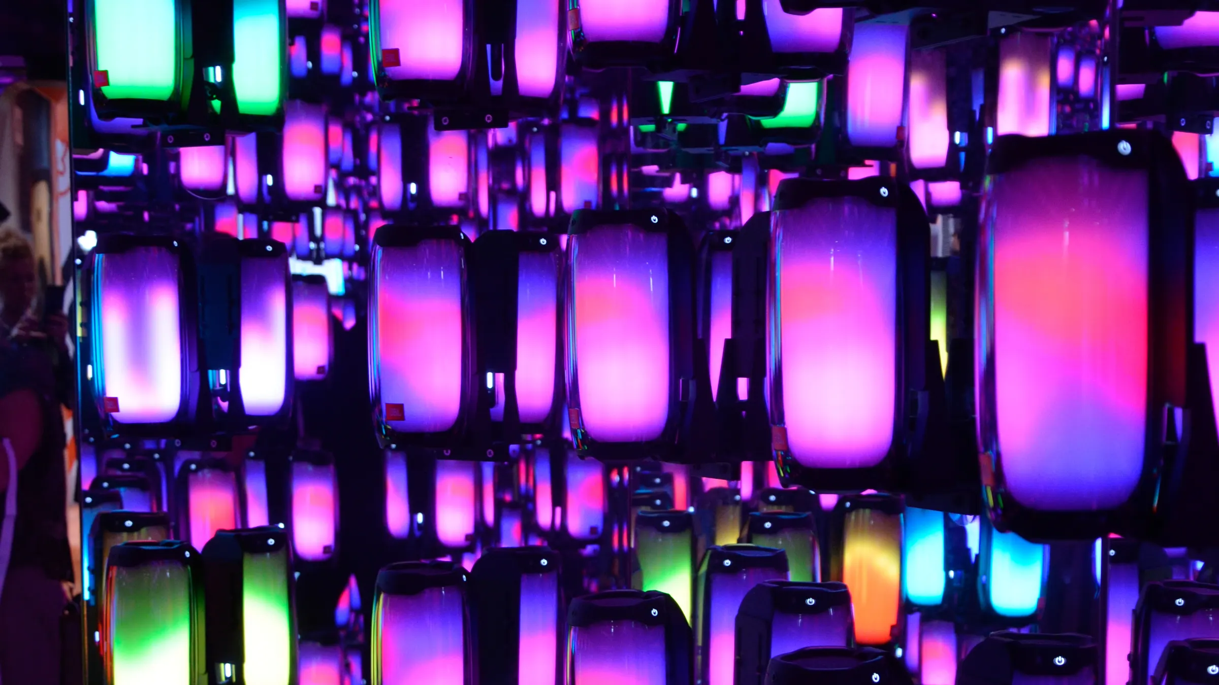 Consumer electronics exhibition at IFA 2019 Berlin with display technology and smart home devices