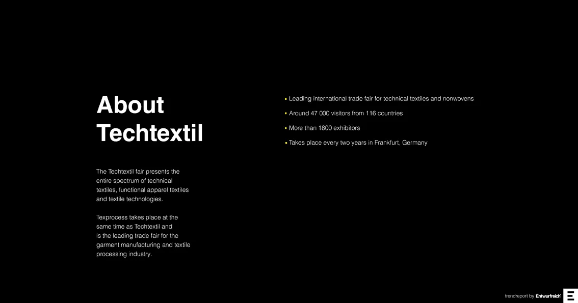 Trendreport ZOOM-IN Techtextil 2019