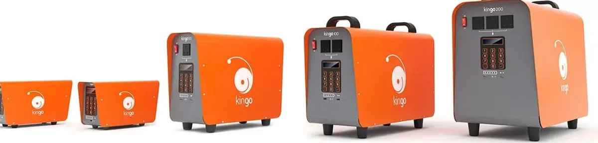Kingo Solar-Batterie-Produktfamilie mit konsistenter Designsprache über verschiedene Größen