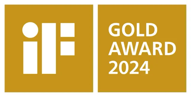 iF Gold Award 2024 badge — Busch-art linear by Busch-Jaeger