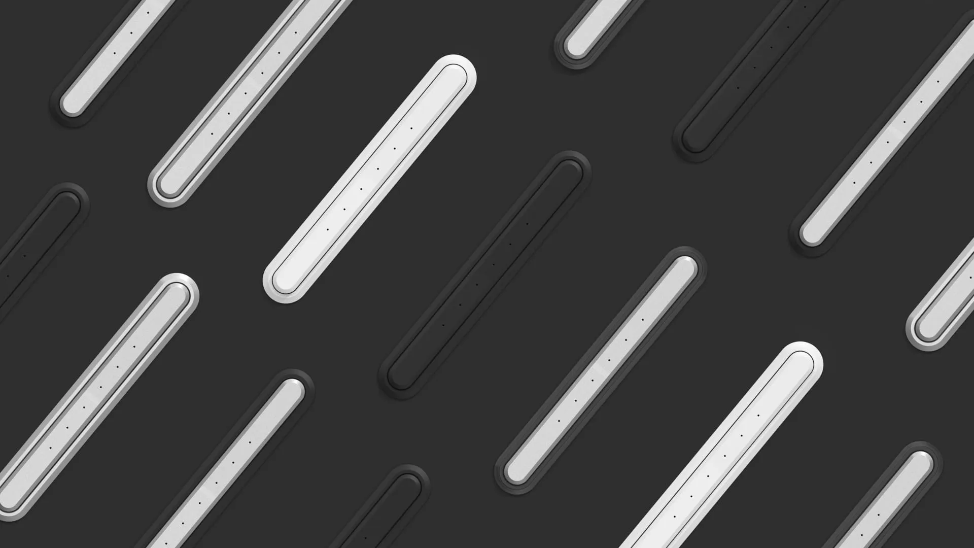 Wiederholendes Muster aus Schüco ASE 60/80 TipTronic Schaltern in hellen und dunklen Farben